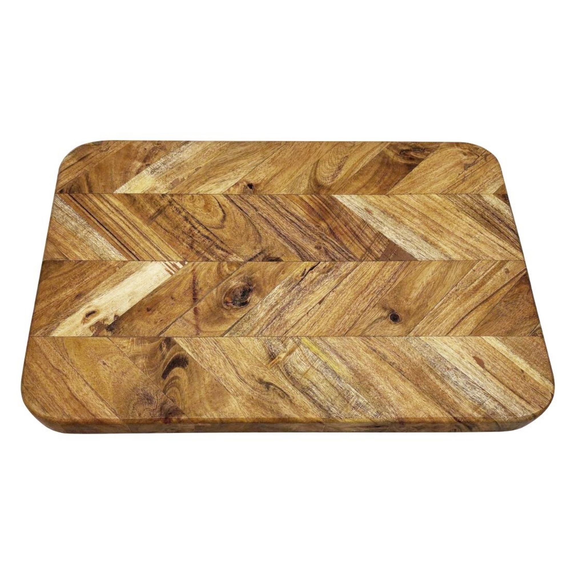 Picture of Vogue Chevron Effect Acacia Wood Chopping Board Medium 455x305mm