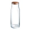 Picture of Luminarc Funambule Carafes with Cork Lid 1Ltr (6 Pack)