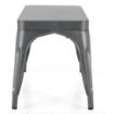 Picture of Bolero Bistro Metal Benches Gunmetal 1000mm (2 Pack)