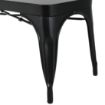 Picture of Bolero Bistro Metal Benches Black 1000mm (2 Pack)