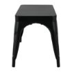 Picture of Bolero Bistro Metal Benches Black 1000mm (2 Pack)