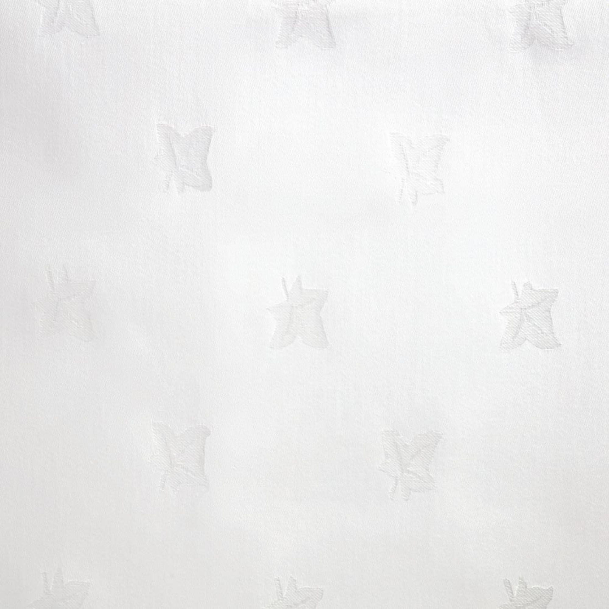 Picture of Mitre Luxury Luxor Tablecloth Ivy Leaf White 1780 x 2750mm