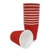 Picture of Fiesta Recyclable Coffee Cups Ripple Wall Red 340ml / 12oz (25 Pack)