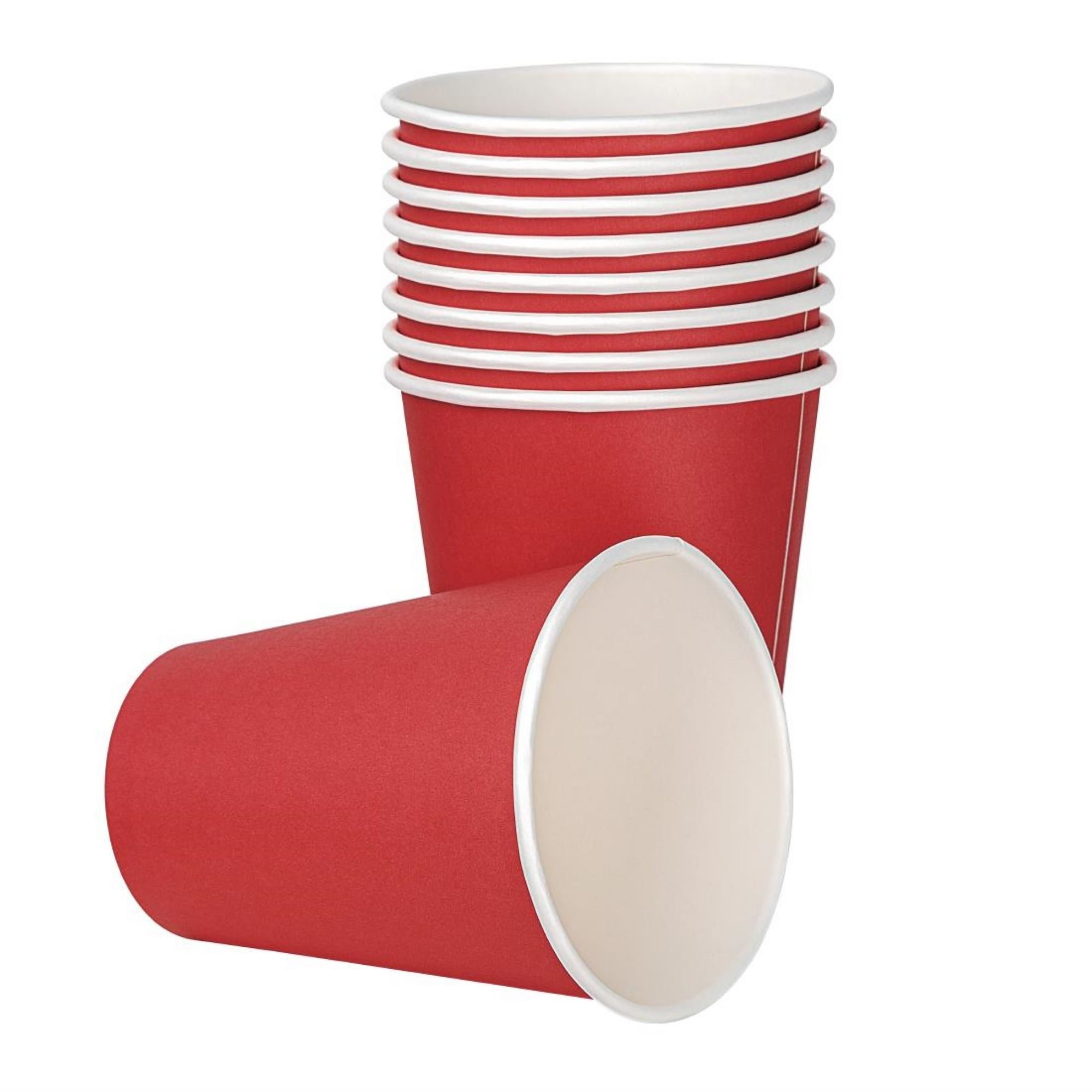 Picture of Fiesta Recyclable Single Wall Takeaway Coffee Cups Red 340ml / 12oz (1000 Pack)