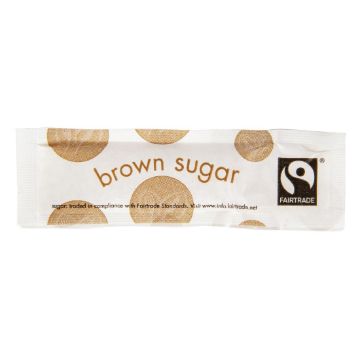Picture of Vegware Compostable Fairtrade Brown Sugar Sticks (1000 pack)