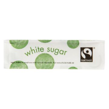 Picture of Vegware Compostable Fairtrade White Sugar Sticks (1000 pack)