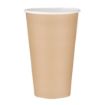 Picture of Fiesta Recyclable Single Wall Takeaway Coffee Cups Kraft 455ml / 16oz (50 Pack)