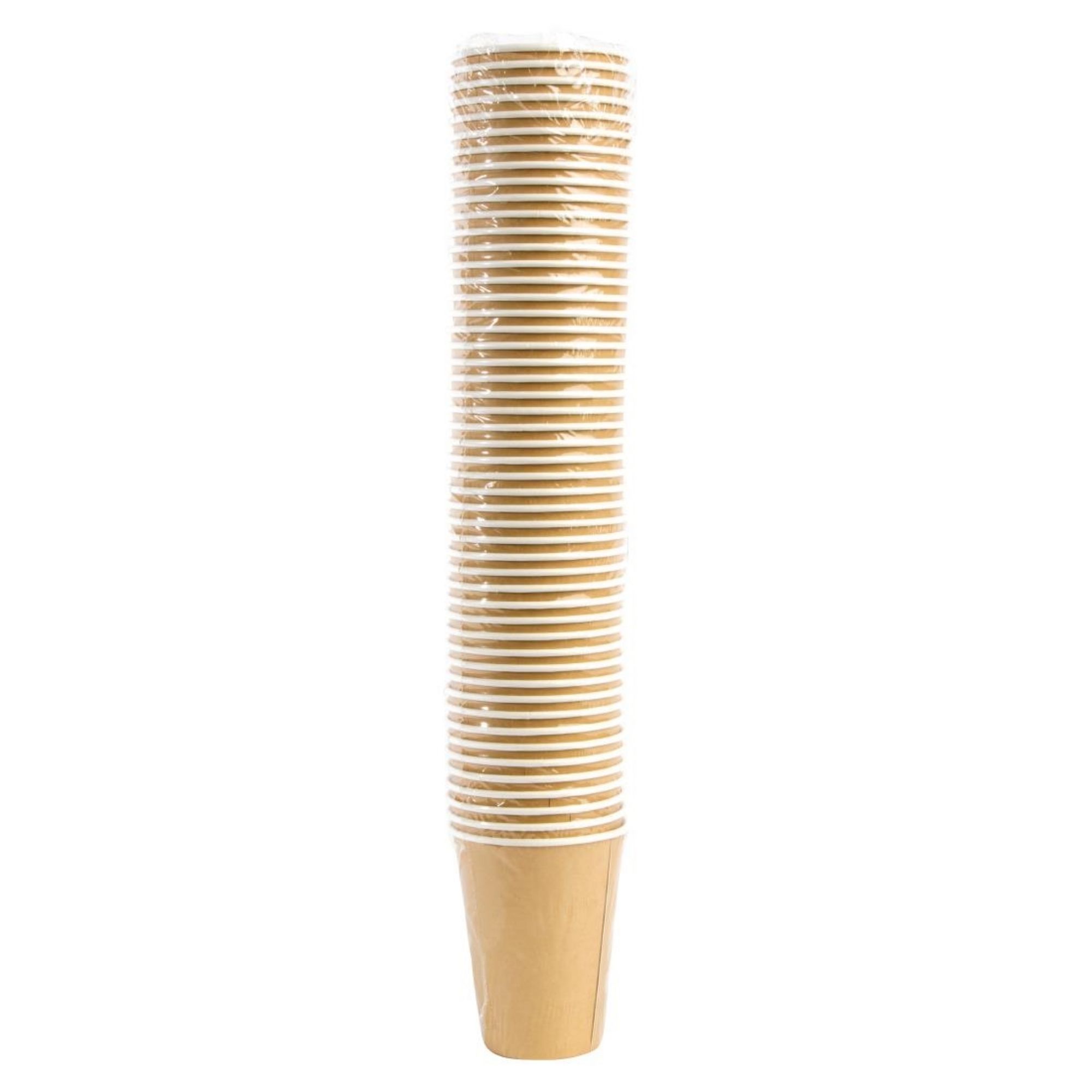 Picture of Fiesta Recyclable Coffee Cups Single Wall Kraft 340ml/12oz (1000 Pack)