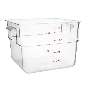 Picture of Hygiplas Polycarbonate Square Storage Container 10Ltr