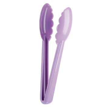 Picture of Mercer Culinary Hells Tools Utility Tongs Allergen Purple 240mm